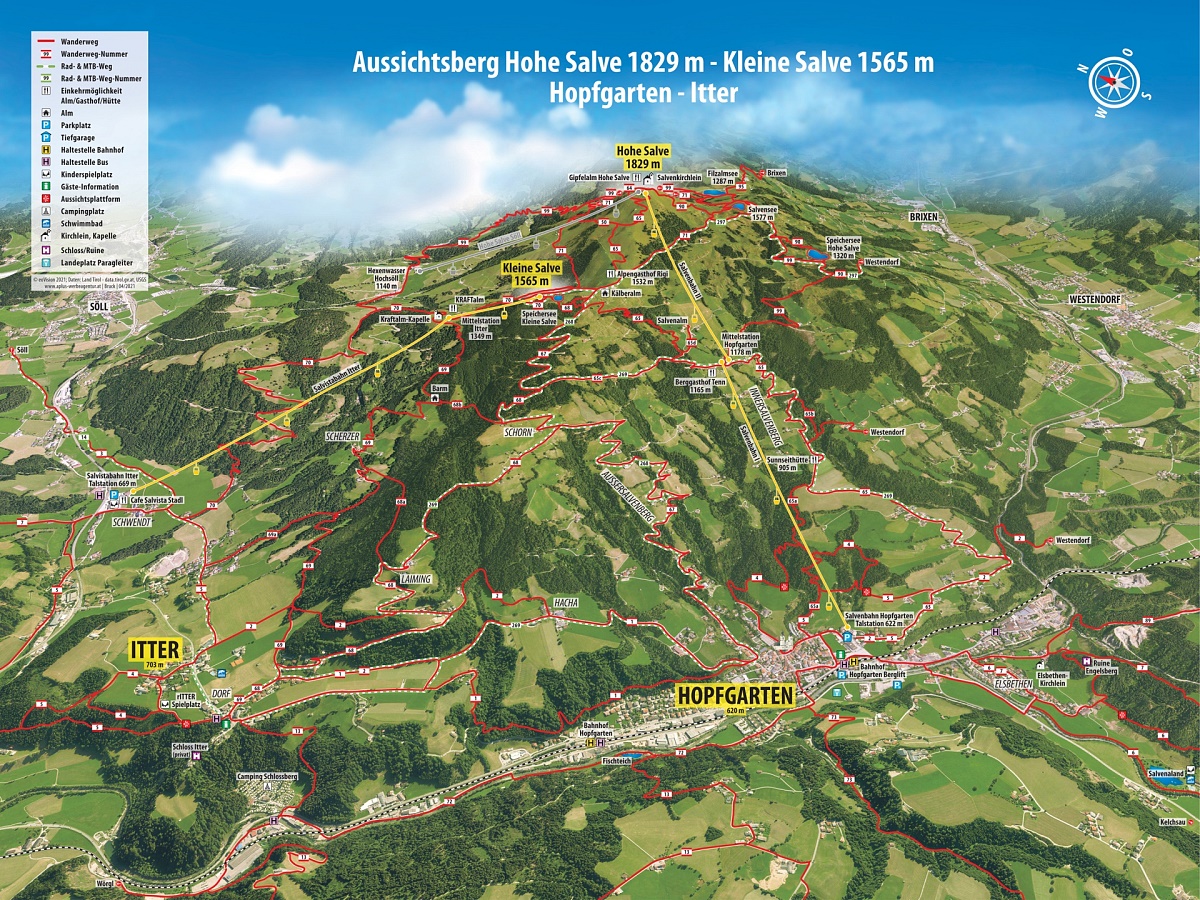 Hiking Map Hopfgarten